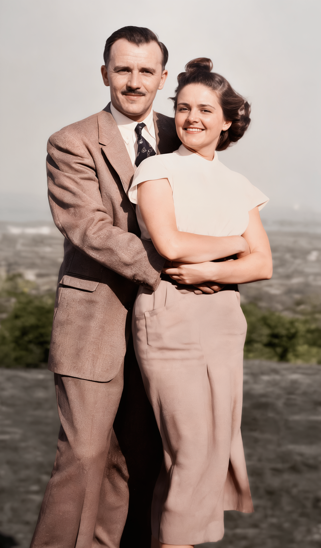 Restored photo after FixPix — A family memory, brought back to life.
